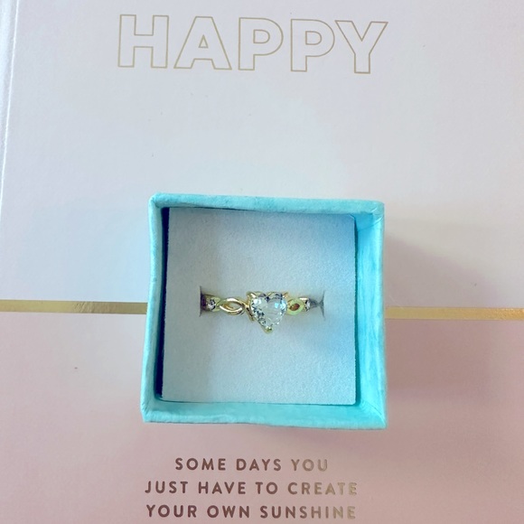 NWT Beautiful Light Aqua Blue Heart Ring🩵 - Picture 2 of 3